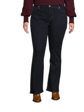 Levis Plus Size Classic Bootcut Jeans Dark Wash Size 33 Western stretch Denim